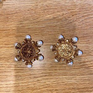 Clip on Faux Pearl Earrings